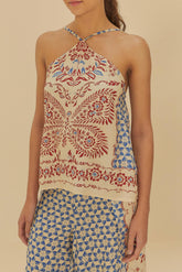 BLUSA REGATA BORBOLINA 338013 FARM RIO